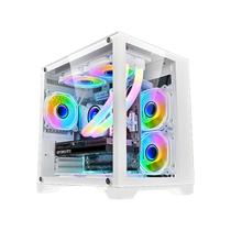 Gabinete Gamer Mid Tower Branco 4fans C/ Controladora