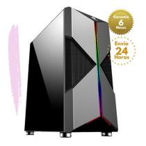 Gabinete Gamer Mid Tower HOLT RGB FORTREK