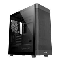 Gabinete gamer mid tower redragon aeroglass preto ca-602b