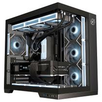 Gabinete gamer mid tower sem fan sem fonte kalkan asgard preto klk00040