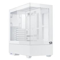 Gabinete gamer mid tower sem fonte ca-607w reflect flow pro preto redragon