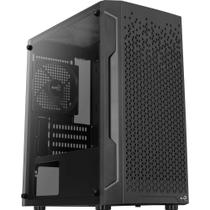 Gabinete gamer mini tower sem fonte aerocool trinity mini v1 preto