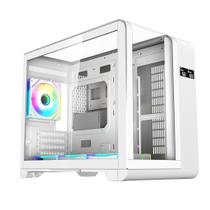 Gabinete Gamer Mini Tower Vidro Temperado Curvado White M-ATX/ITX Sem Fonte Com 3 Fans RGB Mini D-MA