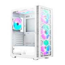 Gabinete Gamer Montech X3 Glass, Mid-Tower, ATX, Painel Frontal em Vidro, Com 6X Fans, Branco - X3GlASSWH