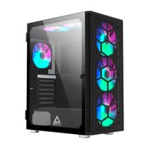 Gabinete Gamer Montech X3 Glass, Mid-Tower, Painel Frontal em Vidro, Com 6X Fans, Preto - X3GLASSBK Gabinete Gamer Montech X3 Glass, Mid-Tower, Painel Frontal em Vidro, Com 6X Fans, Preto - X3GLASSBK