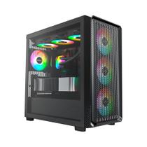 Gabinete Gamer Montech X5M, Micro-ATX, Vidro Temperado, 4X Fans, Preto - X5MBK Gabinete Gamer Montech X5M, Micro-ATX, Vidro Temperado, 4X Fans, Preto - X5MBK