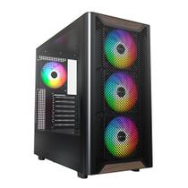 Gabinete Gamer Montech XR Wood, Mid-Tower, Detalhe em Madeira, Com 4X Fans, Preto - XRWOODBK Gabinete Gamer Montech XR Wood, Mid-Tower, Detalhe em Madeira, Com 4X Fans, Preto - XRWOODBK