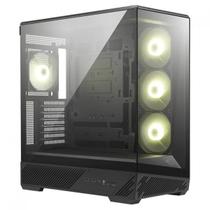 Gabinete Gamer MSI MAG Pano 130R PZ, Mid Tower, Vidro Temperado, ATX, Com 4 Fans ARGB, Preto Gabinete Gamer MSI MAG Pano 130R PZ, Mid Tower, Vidro Temperado, ATX, Com 4 Fans ARGB, Preto