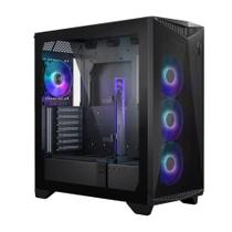 Gabinete Gamer MSI MPG Gungnir 300R Airflow Black ARGB Mid Tower USB 3.2 Vidro Temperado - Preto