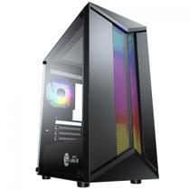 Gabinete Gamer Ninja Bee, Mid Tower, RGB, Vidro Temperado, M-ATX, Sem Fonte, Com 1 Fan ARGB, GN-CS-BEMTB1F Gabinete Gamer Ninja Bee, Mid Tower, RGB, Vidro Temperado, M-ATX, Sem Fonte, Com 1 Fan ARGB, GN-CS-BEMTB1F