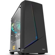 Gabinete gamer nox infinity alpha argb rainbow 1 cooler vidro