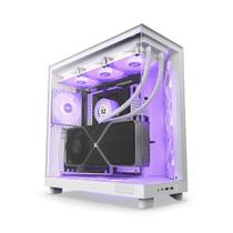 Gabinete Gamer NZXT H6 Flow RGB Branco Com 3 Fans F120 RGB