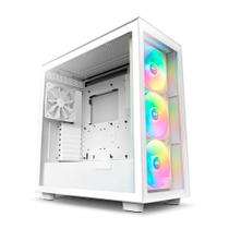 Gabinete Gamer NZXT H7 Elite Vidro Temperado Com Fans Mid Tower ATX Branco - CM-H71EW-02