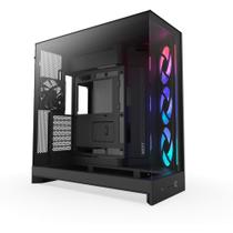 Gabinete Gamer NZXT H9 Flow RGB (2025) Dual-Chamber, Mid Tower, ATX, Lateral em Vidro, Preto - CM-H92FB-R1 Gabinete Gamer NZXT H9 Flow RGB (2025) Dual-Chamber, Mid Tower, ATX, Lateral em Vidro, Preto - CM-H92FB-R1