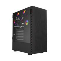 Gabinete Gamer Pcyes Bolter Black Vulcan Vidro Temperado Gabinete Gamer Pcyes Bolter Black Vulcan Vidro Temperado