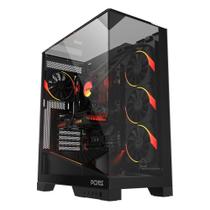 Gabinete Gamer PCYES Forcefield Dome BLACK Vulcan - GFFDBV Gabinete Gamer PCYES Forcefield Dome BLACK Vulcan - GFFDBV