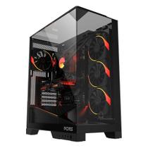 Gabinete Gamer PCYES Forcefield Dome, Mid Tower, RGB, Lateral em Vidro, Black Vulcan - Gffdbv Gabinete Gamer PCYES Forcefield Dome, Mid Tower, RGB, Lateral em Vidro, Black Vulcan - Gffdbv