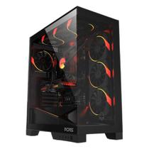 Gabinete Gamer PCYES Forcefield FLOW BLACK Vulcan - GFFFBV Gabinete Gamer PCYES Forcefield FLOW BLACK Vulcan - GFFFBV