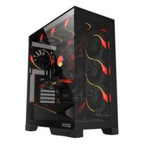 Gabinete Gamer Pcyes Forcefield Flow Black Vulcan - Gfffbv Gabinete Gamer Pcyes Forcefield Flow Black Vulcan - Gfffbv