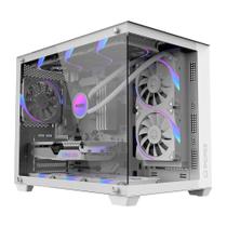 Gabinete Gamer PCYES Forcefield V2 White GOST - GFFV2WG Gabinete Gamer PCYES Forcefield V2 White GOST - GFFV2WG