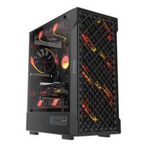 Gabinete Gamer Pcyes Velyr Black Vulcan Lateral Vidro Temperado Gabinete Gamer Pcyes Velyr Black Vulcan Lateral Vidro Temperado