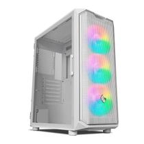 Gabinete Gamer Pichau Gadit L, ARGB, Mid-Tower, Lateral de Vidro, Com 3 Fans, Branco, PG-GDLWH-ARGB01