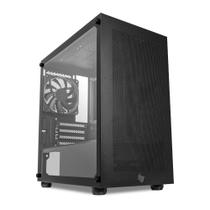 Gabinete Gamer Pichau HX300M Glass, Mid-tower, Lateral de Vidro, Preto, PG-HX3-BKM01