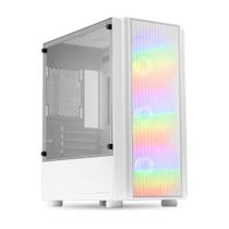 Gabinete Gamer Pichau Pulsar, RGB, Mid-Tower, Lateral de Vidro, Branco, PG-PSR-WRGB01