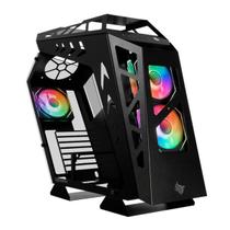 Gabinete Gamer Pichau Seraph, RGB, Mid-Tower, Lateral de Vidro, Com 3 Fans, Preto