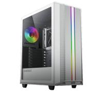 Gabinete Gamer Precision Branco Lateral em Vidro Temperado LED RGB EATX 5 Fans Gamemax 8808WT