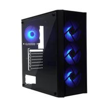 Gabinete Gamer Preto BPCT02B Lateral Acrilico Frente Smesh - TBI Gabinete Gamer Preto BPCT02B Lateral Acrilico Frente Smesh - TBI