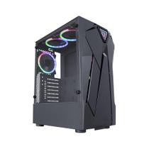 Gabinete Gamer Reactor Inifinite I, lateral vidro temperado - CG-01KF - Kmex Gabinete Gamer Reactor Inifinite I, lateral vidro temperado - CG-01KF - Kmex