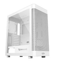 Gabinete Gamer Redragon Aeroglass Mid Tower Lateral Vidro Branco