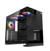 Gabinete gamer redragon eternal, mid-tower, vidro temp, s/ fan, black - ca-612b Gabinete gamer redragon eternal, mid-tower, vidro temp, s/ fan, black - ca-612b