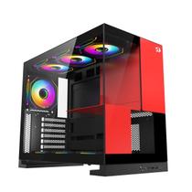 Gabinete Gamer Redragon Eternal Preto e Vermelho Sem Fans CA-612BR