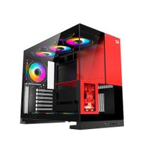 Gabinete Gamer Redragon Eternal Pro ATX Com Tela LCD Sem Fans Preto e Vermelho Gabinete Gamer Redragon Eternal Pro ATX Com Tela LCD Sem Fans Preto e Vermelho