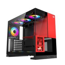 Gabinete Gamer Redragon Eternal Pro Preto e Vermelho Sem Fans com Tela LCD CA-613BR Gabinete Gamer Redragon Eternal Pro Preto e Vermelho Sem Fans com Tela LCD CA-613BR