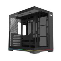 Gabinete Gamer Redragon Scalpel Mid Tower ATX RGB Sem Fan Preto Gabinete Gamer Redragon Scalpel Mid Tower ATX RGB Sem Fan Preto