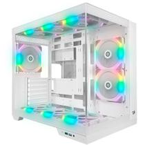 Gabinete Gamer Redragon Wideload Pro, Mid Tower, ATX, Lateral em Vidro Temperado, Branco