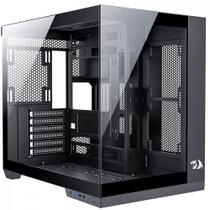 Gabinete Gamer Redragon Wideload Pro Preto Vidro Temperado Sem Fan Mid Tower ATX