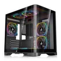 Gabinete Gamer Rise Mode Galaxy Curved Mini Tower Vidro Temperado USB 3.0 Sem Fans Preto Gabinete Gamer Rise Mode Galaxy Curved Mini Tower Vidro Temperado USB 3.0 Sem Fans Preto