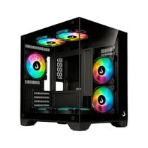 Gabinete gamer rise mode galaxy glass m mini black s/ fans - rm-ga-ggmn-fb Gabinete gamer rise mode galaxy glass m mini black s/ fans - rm-ga-ggmn-fb