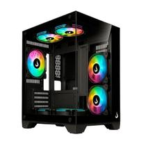 Gabinete Gamer Rise Mode Galaxy Glass Mini Preto Gabinete Gamer Rise Mode Galaxy Glass Mini Preto