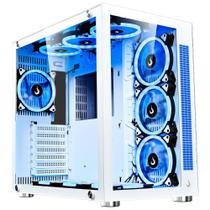 Gabinete Gamer Rise Mode Galaxy Glass Sound, Mid Tower, RGB, LED, Lateral e Frontal em Vidro Temperado, Sem Fans, Branco - RM-GA-GGS-FW Gabinete Gamer Rise Mode Galaxy Glass Sound, Mid Tower, RGB, LED, Lateral e Frontal em Vidro Temperado, Sem Fans, Branco - RM-GA-GGS-FW