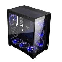 Gabinete Gamer Rise Mode Galaxy Glass V2 Preto Mid Tower Vidro Temperado ATX USB 3.0 suporte 10 fans não incluso Gabinete Gamer Rise Mode Galaxy Glass V2 Preto Mid Tower Vidro Temperado ATX USB 3.0 suporte 10 fans não incluso
