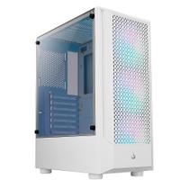 Gabinete Gamer Rise Mode Wave White, Mid Tower, Lateral em Vidro Fumê, ARGB, ATX, 3 Cooler Fan ARGB, Branco - RM-WA-BW-ARGB Gabinete Gamer Rise Mode Wave White, Mid Tower, Lateral em Vidro Fumê, ARGB, ATX, 3 Cooler Fan ARGB, Branco - RM-WA-BW-ARGB