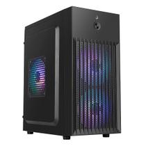 Gabinete Gamer Rise Mode X1 Black S/Fan S/Fonte Mini Tower M-ATX Preto - RM-GA-OFX1-FB