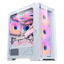 Gabinete Gamer Round5 Astra, Mini Tower, M-ATX, Lateral em Vidro, Branco - R5-ASTRA-W-2186 Gabinete Gamer Round5 Astra, Mini Tower, M-ATX, Lateral em Vidro, Branco - R5-ASTRA-W-2186