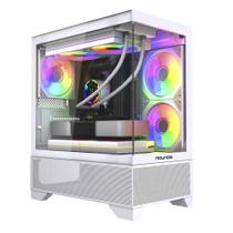 Gabinete Gamer Round5 Draven Mid Tower Lateral em Vidro Temperado Sem Fan Branco