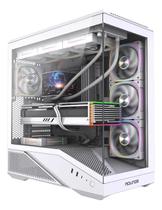 Gabinete Gamer Round5 Icebox Bra Vidro Temp. 4 Fans Mid